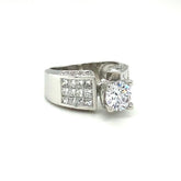 1.28 CT. T.W. Diamond Ring In White Gold - LA DIAMOND